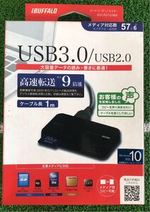 BUFFALO USB3.0 マルチカードリーダー ブラック BSCR21U3BK