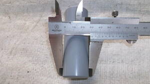PVCグレー丸棒無垢30.8Φ87ミリ2本セット