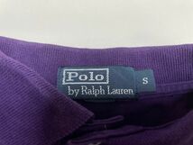 ☆US古着 POLO Ralph Lauren ラルフローレン ポロシャツ 半袖 紫パープル【S】天竺　　　　　◆3449◆_画像4