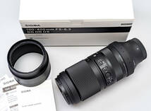 美品 シグマ SIGMA 100-400mm F5-6.3 DG DN OS SE ソニーEマウントレンズ_画像1