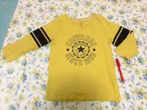 ★美品～USED品・M!!「コンバース」からし色の七分袖Tシャツ★