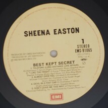 良盤屋 P-2832◆LP◆Synth-pop;　 シーナ・イーストン / 秘密　Sheena Easton / Best Kept Secret / 1983 まとめて送料480_画像9