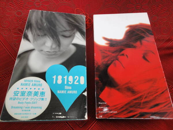 VHSビデオ 安室奈美恵 2本セット ☆81920filmsNAMIE AMURO ☆Namie Amuro Cocentration 20