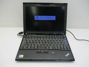 △Lenovo ThinkPad X200 7454PK6 Core2Duo P8700 2.53Ghz 2GB 12.1インチ BIOSロックあり