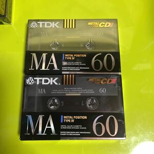 TDK METAL/メタル MA 60分 TYPE Ⅳ/4 2本セット　未開封未使用品　カセットテープ