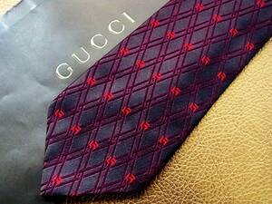 @bv@5118◆良品 グッチ【GUCCI】 総ＧＧロゴ柄 ネクタイ