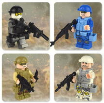 ミニフィグ PMC装備 16体セット レゴ 互換 LEGO サバゲー ミニフィギュア ブロック おもちゃ 動物 男の子 女の子 子供 キッズ 知育 玩具_画像7