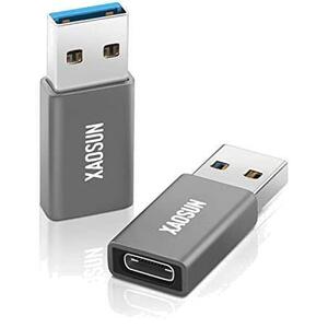 XAOSUN USB Type C to USB 3.0 変換アダプタ- 【2個セット】USB3.1 10Gbps 高速データ伝送 Type C (メス) to USB 3.0 (オス) 変換アダプタ