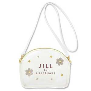  free shipping * anonymity delivery *JILL by JILLSTUART 2WAY clear bag 2WAY CLEAR BAG BOOK shoulder bag white white flower skeleton p