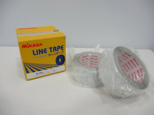 2709A　MIKASA ミカサ LINE TAPE コートきっちりラインテープ PP-500 50mm×50mm×2巻 白 未使用