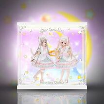 azone えっくす☆きゅーと ちいか Star Sprinkles / Moon Cat Chiika ☆専用☆ フィギュアケース LED 照明 展示 アクリル ショーケース_画像1