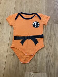  beautiful goods Dragon Ball super super Monkey King rompers short sleeves 80. man girl man and woman use baby Kids birth preparation child clothes baby clothes orange 