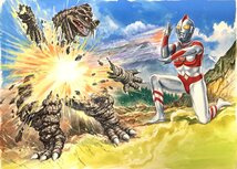 真作保証品『ウルトラマン80 肉筆画稿 直筆画 クレッセント』前村教綱 一峰大二_画像2