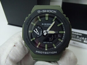 #46720【未使用】CASIO カシオ G-SHOCK カーボンコア デジタル アナログ 八角形 メンズ GA-2110SU