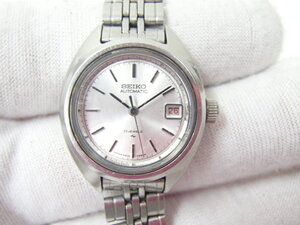 #47034【中古品】SEIKO/セイコー 3針 17石 Date デイト レディース 自動巻き 腕時計 2205-0420 稼働品