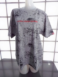 MICHIKO LONDON 杢グレー総柄 半袖Tシャツ Mサイズ 天竺 綿90%,レーヨン10% ミチコロンドン 新品