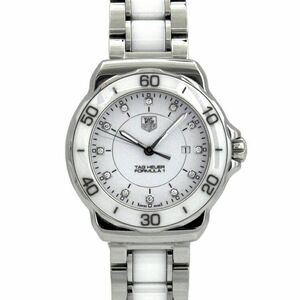  TAG Heuer wristwatch Formula 1 white silver WAH1315 BA0868 beautiful goods SS ceramic used 