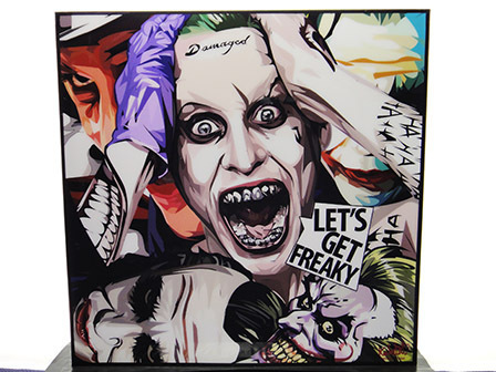 [Neu Nr. 64] Pop-Art-Panel Joker Jared Leto Film, Kunstwerk, Malerei, Porträts