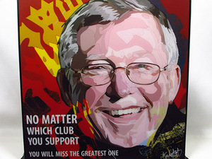 Art hand Auction 【新578号】波普艺术小组Alex Ferguson, 艺术品, 绘画, 肖像