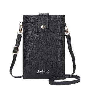スマホポーチ ショルダーバッグ ミニバッグ 2way お財布 バッグ ポシェット サコッシュ ポーチ 肩掛け 縦型 シボ 本革風