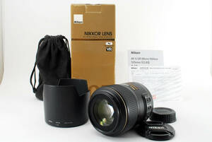 ■美品■ ニコン Nikon AF-S VR MICRO-NIKKOR 105mm F2.8G IF ED ナノクリスタルコート 付属品充実 元箱 (0307031226750）