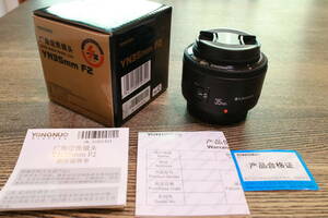 YONGNUO Canon YN35mm F2 単焦点レンズ キャノン EFマウント フルサイズ対応 広角 標準レンズ