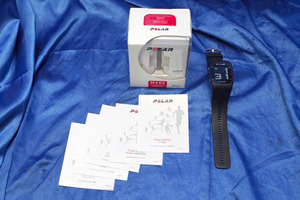 *4 piece insertion load * POLAR/ polar GPS heart rate meter measurement with function wristwatch *M400HR( black )/ original box * start guide equipped * 43955S