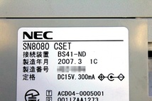 NEC　BS41-ND NEC SN8080 CSET 増設接続装置　ビジネスホン 業務用　37960Y_画像3