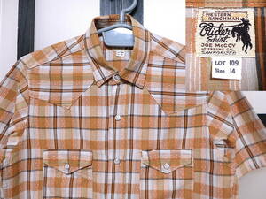 ジョーマッコイ 半袖 チェック柄 ウエスタン シャツ #2 / JOE McCOY リアルマッコイズ REAL McCOYS WESTERN SHIRT