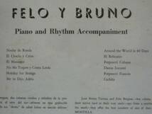FELO & BRUNO/PIANO AND RHYTHM ACCOMPANIMENT-2012 （LP）_画像2