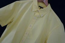 【即決】R.NEWBOLD アールニューボールド メンズ 半袖シャツ ボタンダウン 黄色系 サイズ:L【748080】_画像2