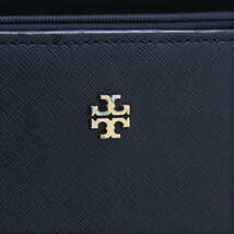 ◆ 本物 程度良 ◆ TORY BURCH トリーバーチ トートバッグ ショルダーバッグ レザー ダークネイビー 肩掛け バッグ 保存袋 人気 31149802_画像7