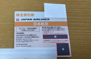 【番号通知のみ】JAL 日本航空 株主優待券 1枚 2023.11.30迄 送料無料 株主優待 送料込み 割引券