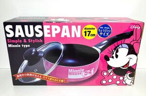 Disney ディズニー SAUSEPAN Simple&Stylish Minnie type 片手鍋 ガラス蓋付き