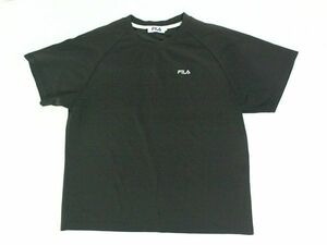 ●フィラ★FILA★ロゴ刺繍 半袖Ｔシャツ M 濃紺 ネイビー ※色落ち有り