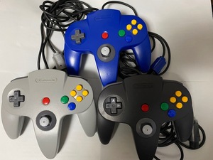 ジャンク品 ニンテンドー64 コントローラ 3個セット