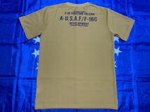 中古美品　中古美品　made in USA USAF 速乾Tシャツ FREESUAL製　Ｌサイズ　マスタードイエロー_画像4