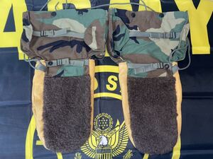 中古美品　made in USA US ARMY EXTREME COLD WEATHER MITTEN SET LARGE