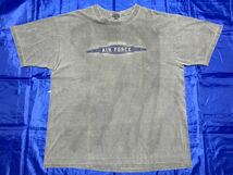 中古美品　made in USA US AIR FORCE COTTON TSHIRT サイズXL グレー OARSMAN製_画像1