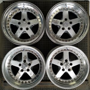 管理番号：W5-11【4本価額】【17x7.5J 5x114.3 ET-2 ハブ73】WORK EQUIP 直接引取可能