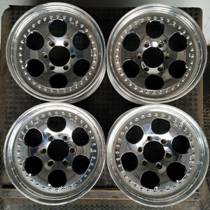 管理番号：W5-79【4本価額】【17×8J 6x139.7 ET+26 ハブ110】RIDE CUSTOM WHEELS・ランクル等・店頭直接引取可能・下取可能