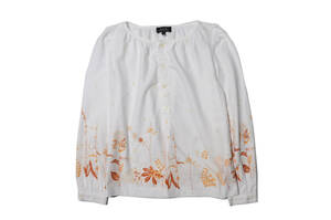 a.p.c. A.P.C. natural smock pull over blouse S 2 point and more successful bid free shipping!