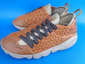 11370■美品 11年製 NIKE AIR FOOTSCAPE MOTION WOVEN TZ ナイキ エア フットスケープ モーション ウーブン 茶 ヒモ付き 26.5 386160-200