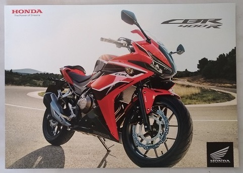 CBR400R　(2BL-NC47)　車体カタログ　2018年4月　※販売店印あり　古本・即決・送料無料　管理№ 4654L