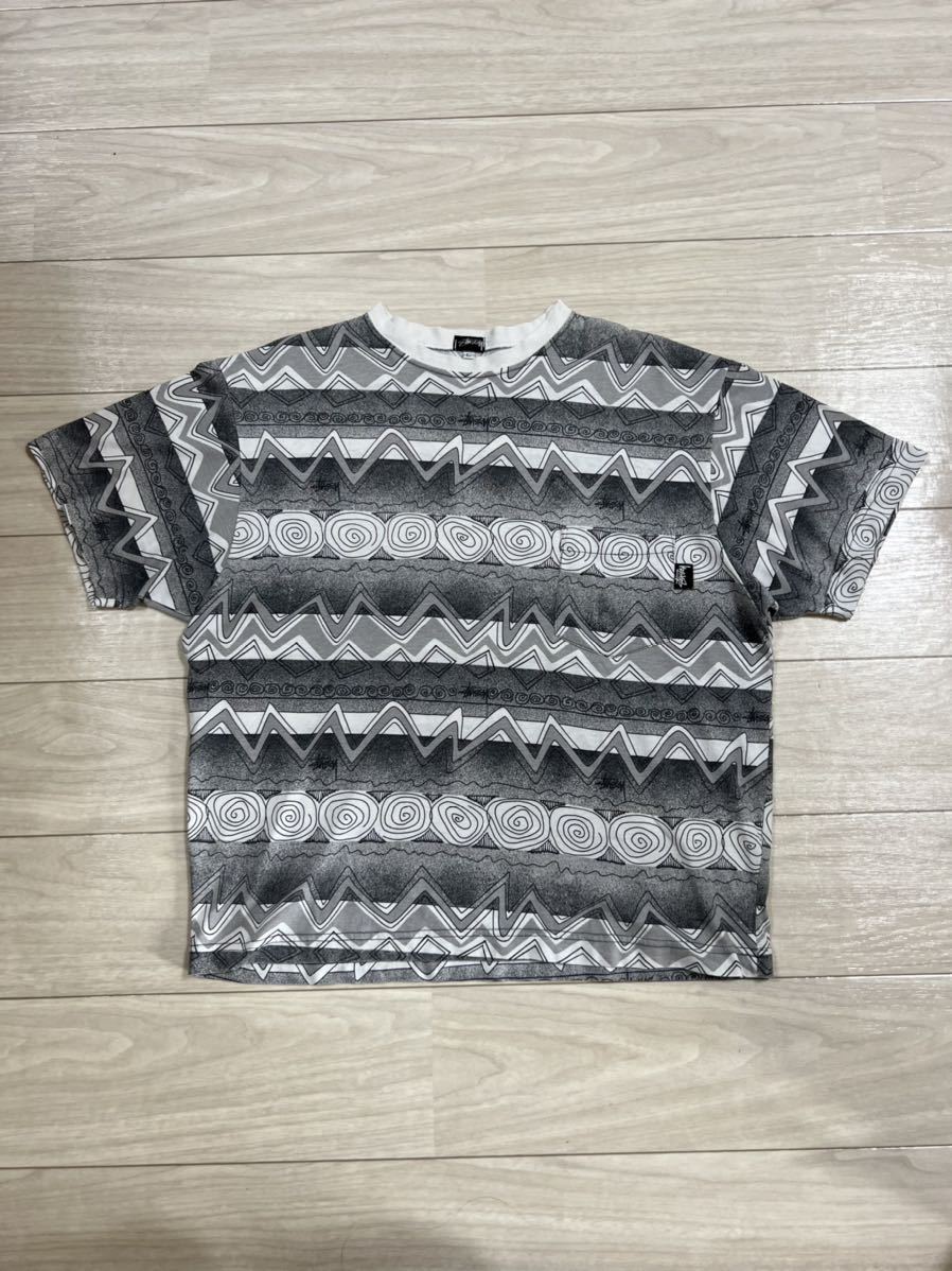 80s 初期タグ Old Stussy 総柄Tシャツ vintage minnade-ganbaro.jp