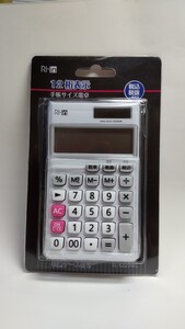 【新品未使用】手帳サイズ電卓 12桁表示 収納ケース付き