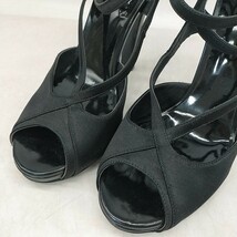 a231【1円スタート】 BOTTEGA VENETA ボッテガヴェネタ ストラップサンダル ブラック サイズ37 ※箱の蓋欠品してます_画像5