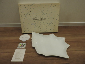 ** unused |UTSUWAKAN vessel pavilion white porcelain shell shell type large plate plate **
