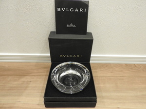 ★☆BVLGARI　ブルガリ×ローゼンタール　クリスタル　灰皿　箱付☆★