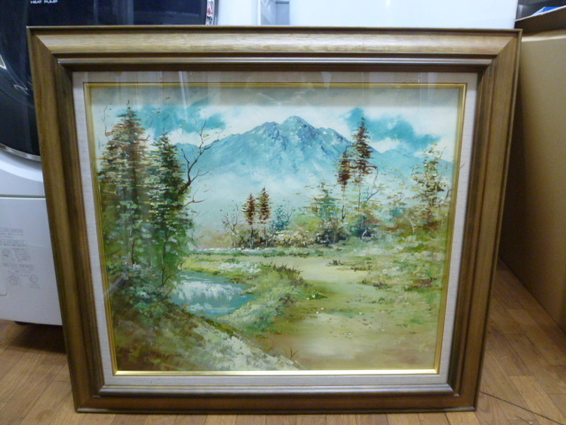 ★☆Akira Murayama Peinture à l'huile Okushiga Paysage F10 Cadre 68, 5×61cm☆★, peinture, peinture à l'huile, Nature, Peinture de paysage